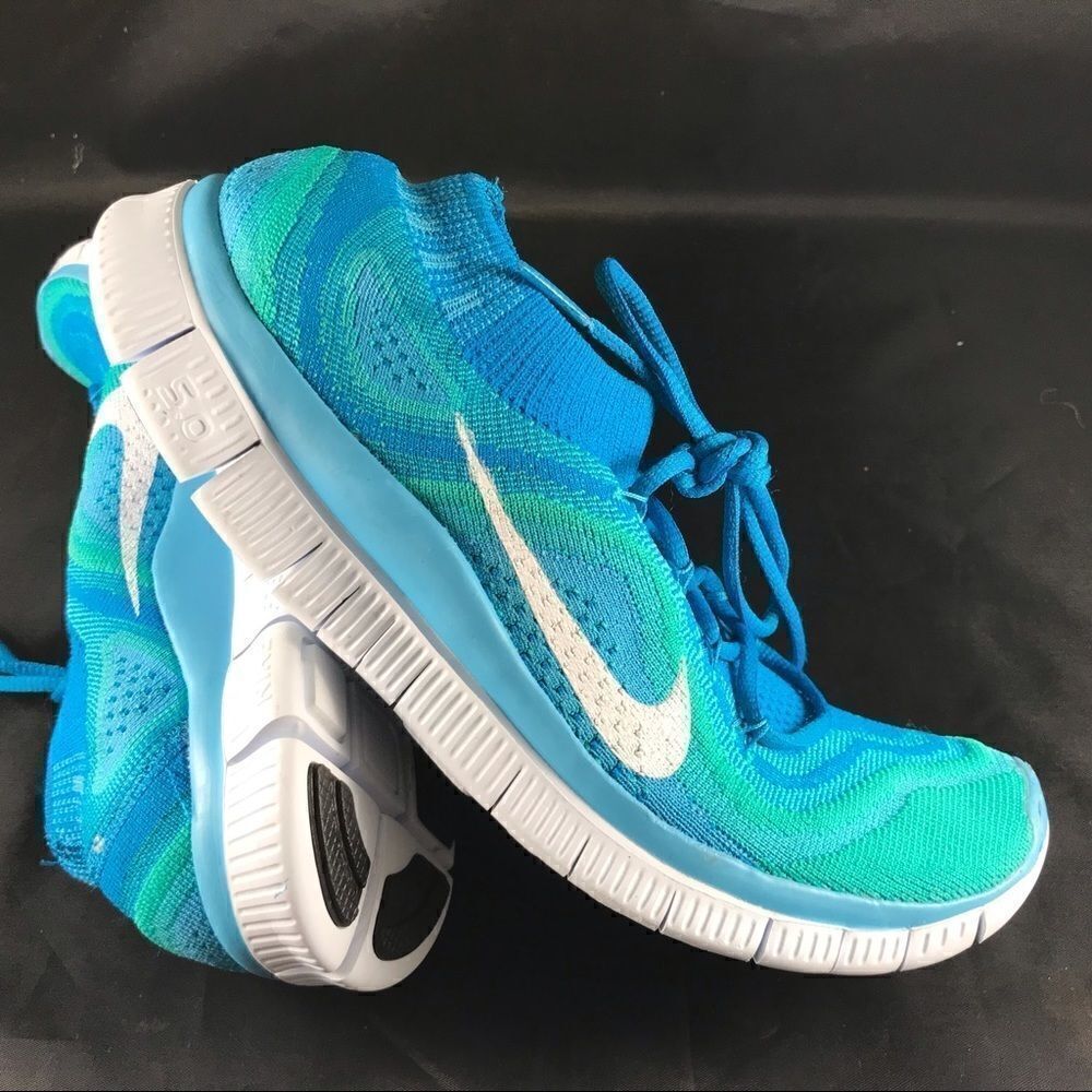 Nike Flyknit Free 5.0 chlorine blue teal 8 us 39